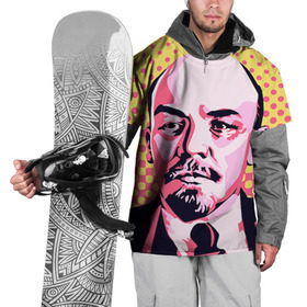 Накидка на куртку 3D с принтом Поп-арт. Ленин , 100% полиэстер |  | lenin | ильич | ленин | поп арт | ретро | ссср | товарищ