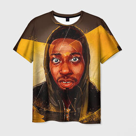 Мужская футболка 3D с принтом Wu-Tang Clan , 100% полиэфир | прямой крой, круглый вырез горловины, длина до линии бедер | хип хоп