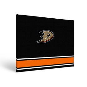 Холст прямоугольный с принтом Anaheim Ducks Selanne , 100% ПВХ |  | Тематика изображения на принте: anaheim ducks selanne | nhl | спорт | хоккей