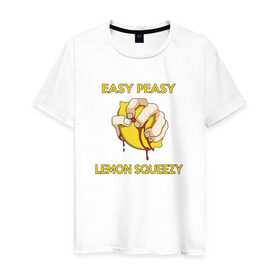 Мужская футболка хлопок с принтом EASY PEASY , 100% хлопок | прямой крой, круглый вырез горловины, длина до линии бедер, слегка спущенное плечо. | counter strike | cs | cs go | global offensive