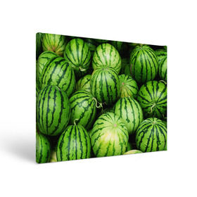 Холст прямоугольный с принтом Арбузы , 100% ПВХ |  | Тематика изображения на принте: арбуз | еда | фрукт | ягода