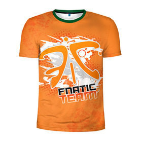 Мужская футболка 3D спортивная с принтом Fnatic team , 100% полиэстер с улучшенными характеристиками | приталенный силуэт, круглая горловина, широкие плечи, сужается к линии бедра | Тематика изображения на принте: 