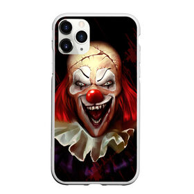 Чехол для iPhone 11 Pro матовый с принтом Зомби клоун , Силикон |  | Тематика изображения на принте: halloween | злодей | злой | клоун | монстр | хэлоуин