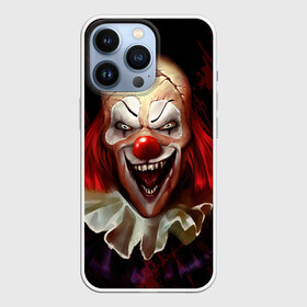 Чехол для iPhone 13 Pro с принтом Зомби клоун ,  |  | Тематика изображения на принте: halloween | злодей | злой | клоун | монстр | хэлоуин