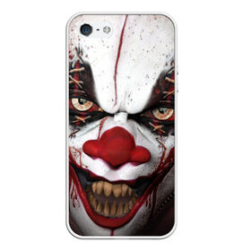 Чехол для iPhone 5/5S матовый с принтом Зомби клоун , Силикон | Область печати: задняя сторона чехла, без боковых панелей | halloween | злодей | злой | клоун | монстр | хэлоуин