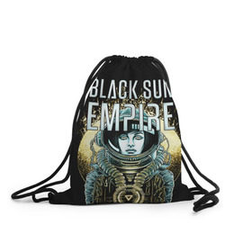 Рюкзак-мешок 3D с принтом Black Sun Empire , 100% полиэстер | плотность ткани — 200 г/м2, размер — 35 х 45 см; лямки — толстые шнурки, застежка на шнуровке, без карманов и подкладки | empire