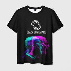 Мужская футболка 3D с принтом Black Sun Empire , 100% полиэфир | прямой крой, круглый вырез горловины, длина до линии бедер | Тематика изображения на принте: empire