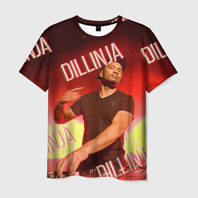 Мужская футболка 3D с принтом Dillinja , 100% полиэфир | прямой крой, круглый вырез горловины, длина до линии бедер | Тематика изображения на принте: 