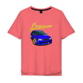 Мужская футболка хлопок Oversize с принтом Subaru Legacy , 100% хлопок | свободный крой, круглый ворот, “спинка” длиннее передней части | Тематика изображения на принте: subaru | subaru legacylegacy