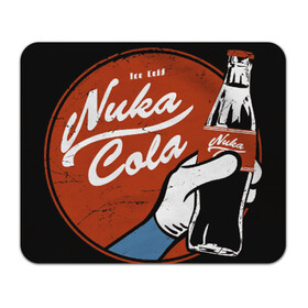 Коврик прямоугольный с принтом Nuka Cola , натуральный каучук | размер 230 х 185 мм; запечатка лицевой стороны | ice cola nuka cola nuka cola ice cola