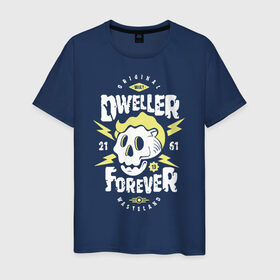 Мужская футболка хлопок с принтом Dweller Forever , 100% хлопок | прямой крой, круглый вырез горловины, длина до линии бедер, слегка спущенное плечо. | Тематика изображения на принте: 