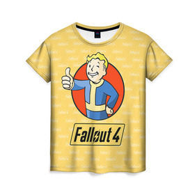 Женская футболка 3D с принтом Fallout , 100% полиэфир ( синтетическое хлопкоподобное полотно) | прямой крой, круглый вырез горловины, длина до линии бедер | fallout | бункер | постапокалиптические | фалаут | фаллаут | фолаут | фоллаут