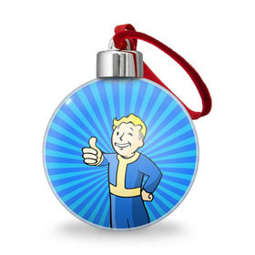 Ёлочный шар с принтом Fallout , Пластик | Диаметр: 77 мм | fallout | бункер | постапокалиптические | фалаут | фаллаут | фолаут | фоллаут