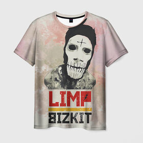 Мужская футболка 3D с принтом Limp Bizkit , 100% полиэфир | прямой крой, круглый вырез горловины, длина до линии бедер | bizkit | limp | limp bizkit | бизкит | лимп | лимп бизкит | лимпбизкит | рок