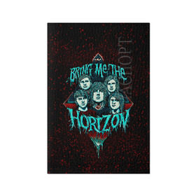 Обложка для паспорта матовая кожа с принтом Bring Me The Horizon , натуральная матовая кожа | размер 19,3 х 13,7 см; прозрачные пластиковые крепления | Тематика изображения на принте: bmth | bring me the horizon | hardcore | rock | музыка | рок