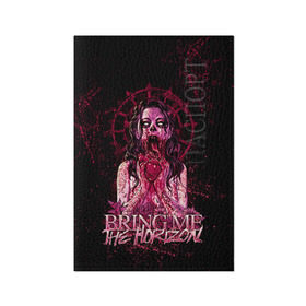 Обложка для паспорта матовая кожа с принтом Bring Me The Horizon , натуральная матовая кожа | размер 19,3 х 13,7 см; прозрачные пластиковые крепления | bmth | bring me the horizon | hardcore | rock | музыка | рок