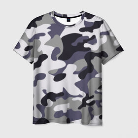 Мужская футболка 3D с принтом Городской камуфляж , 100% полиэфир | прямой крой, круглый вырез горловины, длина до линии бедер | Тематика изображения на принте: альпийский камуфляж | камуфляж | омон