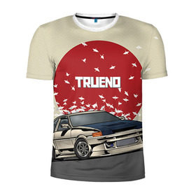 Мужская футболка 3D спортивная с принтом Toyota Trueno ae86 , 100% полиэстер с улучшенными характеристиками | приталенный силуэт, круглая горловина, широкие плечи, сужается к линии бедра | 86 | corolla | crane | hachiroku | jdm | toyota | trueno | ае86 | журавлики | тоёта | тойота | труено | хачироку | япония