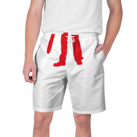 Мужские шорты 3D с принтом Boom Stick ,  полиэстер 100% | прямой крой, два кармана без застежек по бокам. Мягкая трикотажная резинка на поясе, внутри которой широкие завязки. Длина чуть выше колен | 