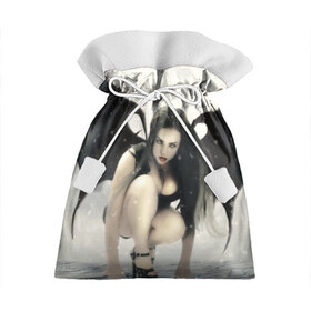 Подарочный 3D мешок с принтом Fantasy Girl , 100% полиэстер | Размер: 29*39 см | ангел | арт | девушка | демон | фэнтэзи