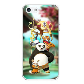 Чехол для iPhone 5/5S матовый с принтом Кунг фу панда , Силикон | Область печати: задняя сторона чехла, без боковых панелей | kung fu | kung fu panda | panda | кунг фу | кунг фу панда | кунгфу | панда. кунг фу | по