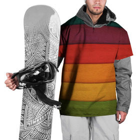 Накидка на куртку 3D с принтом Colored fence , 100% полиэстер |  | color | полосочки | цвет