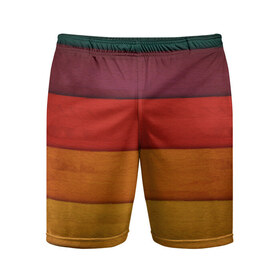 Мужские шорты 3D спортивные с принтом Colored fence ,  |  | Тематика изображения на принте: color | полосочки | цвет