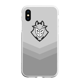 Чехол для iPhone XS Max матовый с принтом G2 eSports , Силикон | Область печати: задняя сторона чехла, без боковых панелей | Тематика изображения на принте: csgo | cyber | esports | g2 | team | г2 | ксго