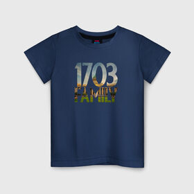 Детская футболка хлопок с принтом 1703 family , 100% хлопок | круглый вырез горловины, полуприлегающий силуэт, длина до линии бедер | петербург | питер | санкт | санкт петербург | спб