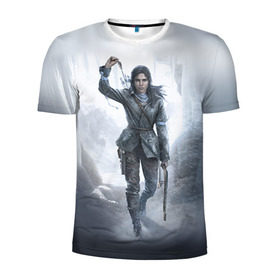 Мужская футболка 3D спортивная с принтом Rise of the Tomb Raider , 100% полиэстер с улучшенными характеристиками | приталенный силуэт, круглая горловина, широкие плечи, сужается к линии бедра | Тематика изображения на принте: rise of the tomb raider | tomb raider | райдер | том райдер
