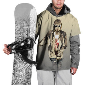 Накидка на куртку 3D с принтом Nirvana , 100% полиэстер |  | cobain | curt | nirvana | rock | группа | кобейн | курт | нирвана | рок