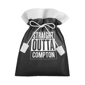 Подарочный 3D мешок с принтом Straight Outta Compton , 100% полиэстер | Размер: 29*39 см | Тематика изображения на принте: compton | n.w.a. | nwa | outta | straight | голос улиц