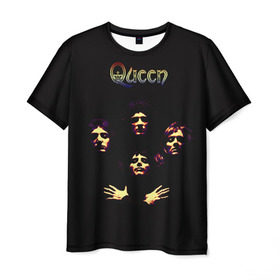 Мужская футболка 3D с принтом Queen , 100% полиэфир | прямой крой, круглый вырез горловины, длина до линии бедер | freddie | heavy | mercury | metal | queen | rock | квин | куин | меркури | меркюри | метал | рок | фредди меркьюри | фреди | хэви
