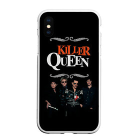 Чехол для iPhone XS Max матовый с принтом Killer Queen , Силикон | Область печати: задняя сторона чехла, без боковых панелей | Тематика изображения на принте: freddie | heavy | mercury | metal | queen | rock | квин | куин | меркури | меркюри | метал | рок | фредди меркьюри | фреди | хэви