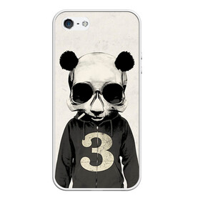 Чехол для iPhone 5/5S матовый с принтом Панда , Силикон | Область печати: задняя сторона чехла, без боковых панелей | панда