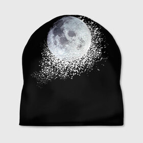 Шапка 3D с принтом Луна , 100% полиэстер | универсальный размер, печать по всей поверхности изделия | moon | sky | луна | небо