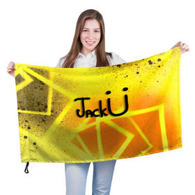 Флаг 3D с принтом Jack U Collection , 100% полиэстер | плотность ткани — 95 г/м2, размер — 67 х 109 см. Принт наносится с одной стороны | diplo | jack u | skrillex