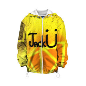 Детская куртка 3D с принтом Jack U Collection , 100% полиэстер | застежка — молния, подол и капюшон оформлены резинкой с фиксаторами, по бокам — два кармана без застежек, один потайной карман на груди, плотность верхнего слоя — 90 г/м2; плотность флисового подклада — 260 г/м2 | diplo | jack u | skrillex