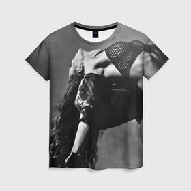 Женская футболка 3D с принтом Девушка на пилоне , 100% полиэфир ( синтетическое хлопкоподобное полотно) | прямой крой, круглый вырез горловины, длина до линии бедер | девушка | красивая | на пилоне | страстная | танец