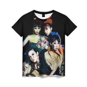 Женская футболка 3D с принтом K-pop девушки , 100% полиэфир ( синтетическое хлопкоподобное полотно) | прямой крой, круглый вырез горловины, длина до линии бедер | cl корея | k pop | айдолы | девушки