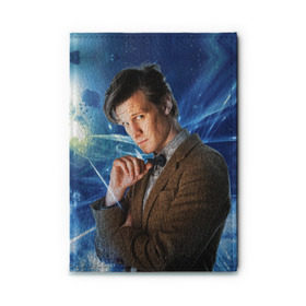 Обложка для автодокументов с принтом 11th Doctor Who , натуральная кожа |  размер 19,9*13 см; внутри 4 больших “конверта” для документов и один маленький отдел — туда идеально встанут права | doctor who | matt | smith | tardis | временной поток | доктор кто | мэтт | смит | тардис
