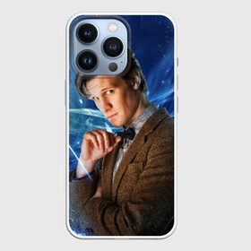 Чехол для iPhone 13 Pro с принтом 11th Doctor Who ,  |  | Тематика изображения на принте: doctor who | matt | smith | tardis | временной поток | доктор кто | мэтт | смит | тардис