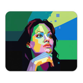 Коврик прямоугольный с принтом Анджелина Джоли , натуральный каучук | размер 230 х 185 мм; запечатка лицевой стороны | angelina jolie | актриса | анджелина джоли | звезда | знаменитость | кино | поп арт | символ