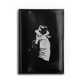 Обложка для автодокументов с принтом Michael Jackson , натуральная кожа |  размер 19,9*13 см; внутри 4 больших “конверта” для документов и один маленький отдел — туда идеально встанут права | Тематика изображения на принте: майкл джексон