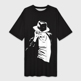 Платье-футболка 3D с принтом Michael Jackson ,  |  | Тематика изображения на принте: майкл джексон