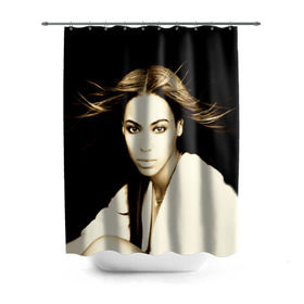 Штора 3D для ванной с принтом Beyonce , 100% полиэстер | плотность материала — 100 г/м2. Стандартный размер — 146 см х 180 см. По верхнему краю — пластиковые люверсы для креплений. В комплекте 10 пластиковых колец | beyonce | бейонсе | музыка