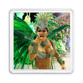 Магнит 55*55 с принтом Карнавал в Рио , Пластик | Размер: 65*65 мм; Размер печати: 55*55 мм | Тематика изображения на принте: 