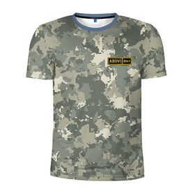 Мужская футболка 3D спортивная с принтом AB IV + , 100% полиэстер с улучшенными характеристиками | приталенный силуэт, круглая горловина, широкие плечи, сужается к линии бедра | Тематика изображения на принте: армия | военный | группа | крови | служба
