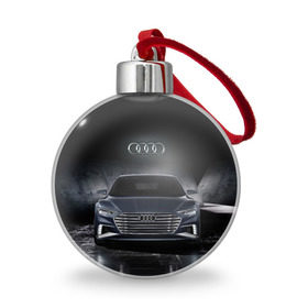 Ёлочный шар с принтом Audi , Пластик | Диаметр: 77 мм | Тематика изображения на принте: audi | car | ауди | машина