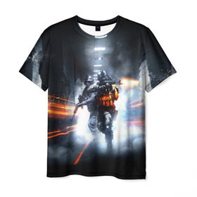 Мужская футболка 3D с принтом Battlefield Hardline , 100% полиэфир | прямой крой, круглый вырез горловины, длина до линии бедер | battlefield | game | hardline | игра